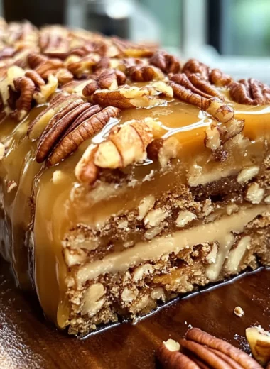 Nana’s 3-Ingredient Pecan Log