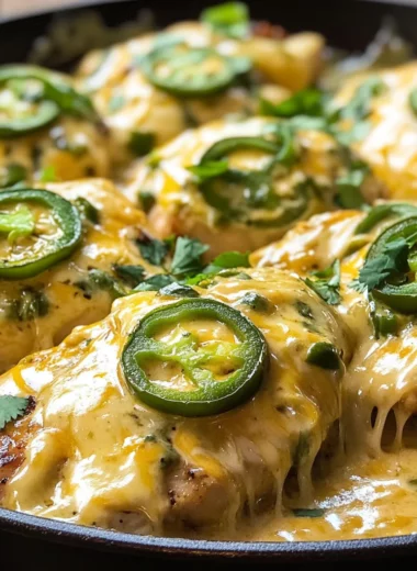 One Pan Cheesy Jalapeño Chicken Recipe