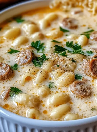 Parmesan Italian Sausage Ditalini Soup