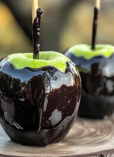 Poison Toffee Apples for Halloween