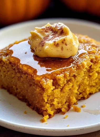Pumpkin Cornbread with Cinnamon Honey Butter
