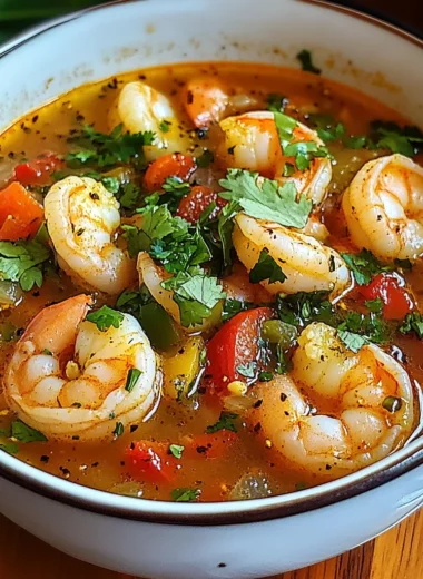 Quick and Spicy Shrimp Soup
