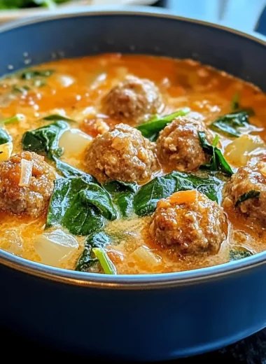 Savor the Comfort: Creamy Italian Meatball Soup to Warm Your Soul