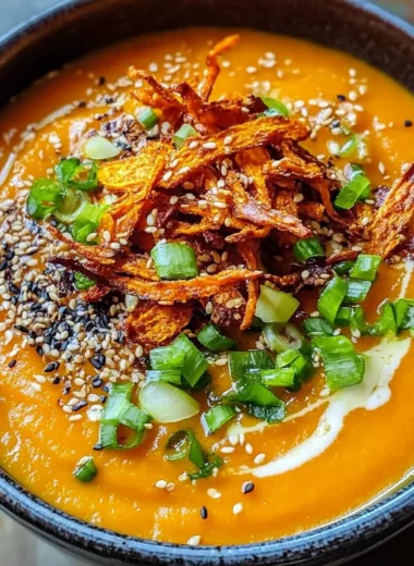 Spicy Miso Carrot Soup