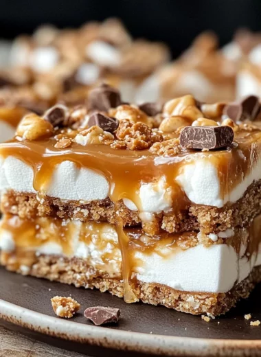 Butterfinger Caramel Bars