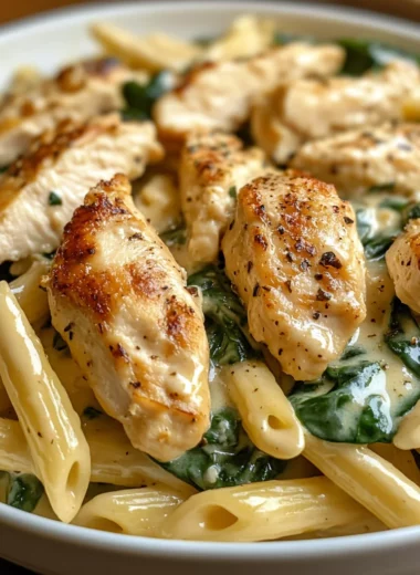 Chicken Spinach Penne
