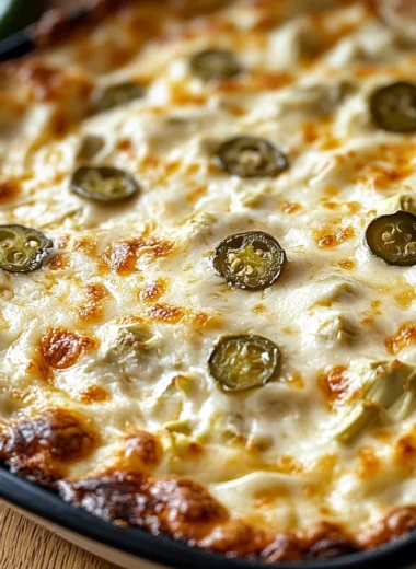 Creamy Baked Jalapeño Artichoke Dip