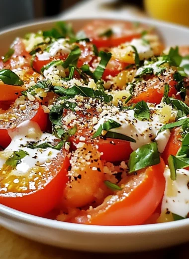 Creamy Tomato Garlic Salad: A Delicious Twist