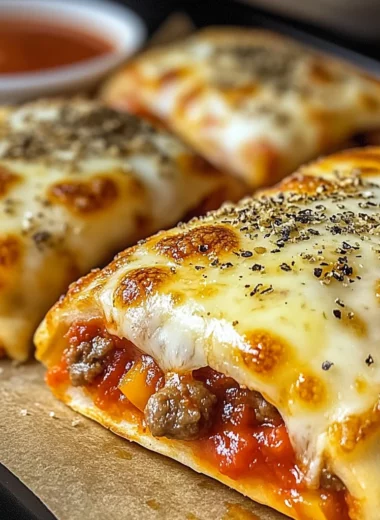 Homemade Easy Cheesy Pizza Pockets