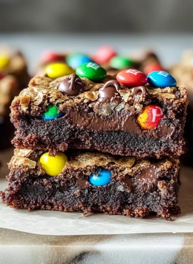 Monster Cookie Fudgy Brownies