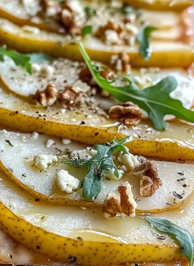 Pear and Gorgonzola Flatbread Recipe | Elegant Dinner Idea