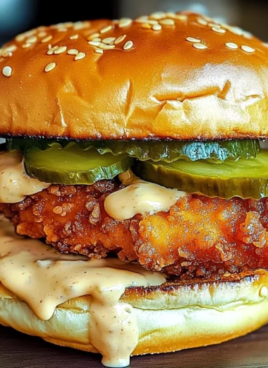 Spicy Chicken Sandwich with Creamy Homemade Sauce