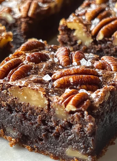 The Best Salted Pecan Pie Brownies
