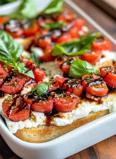 Zesty Goat Cheese Bruschetta Dip