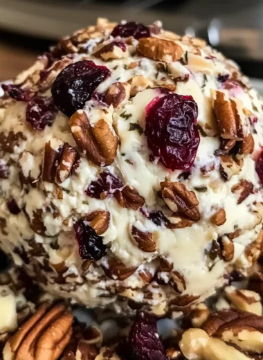 Cranberry Pecan Goat Cheese Ball