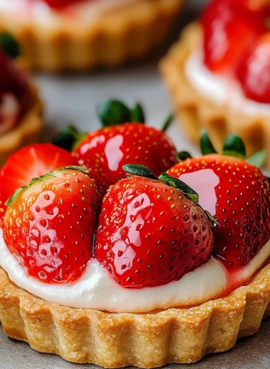 Fresh and Delicious Strawberry Tartlets Recipe