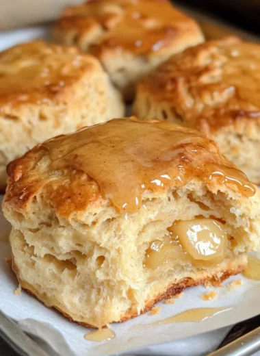 Apple Biscuits with Honey Butter Glaze