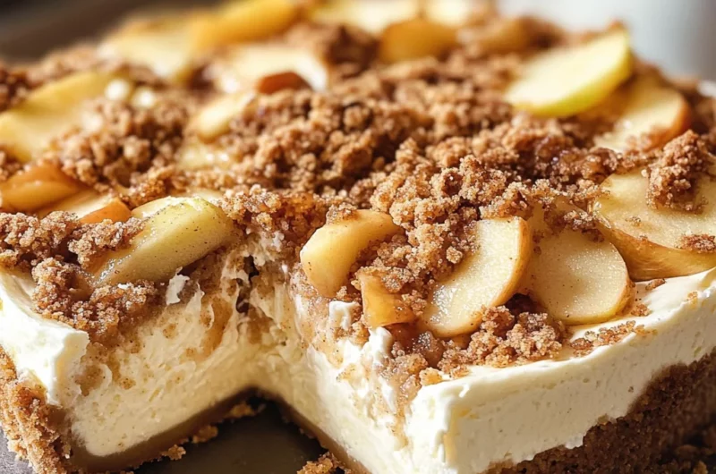Apple Crumble Cheesecake
