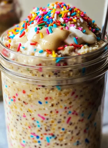 Birthday Cake Overnight Oats