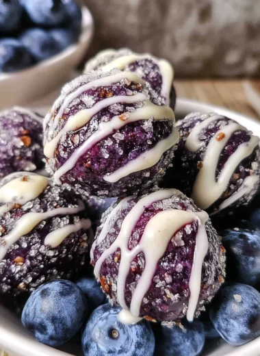Blueberry Cheesecake Protein Bites – A No-Bake, High-Protein Snack