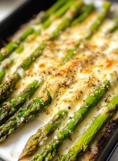 Cheesy Garlic Roasted Asparagus (Sheet Pan Recipe)