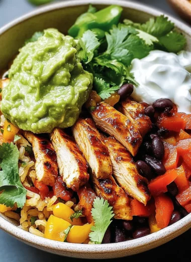 Chicken Fajita Burrito Bowl