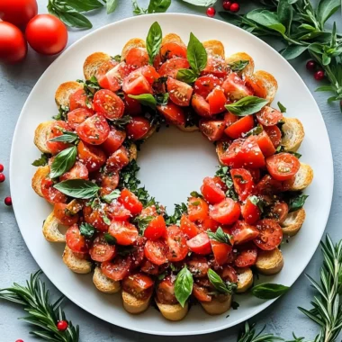 Christmas Bruschetta Wreath Recipe