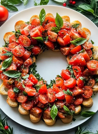 Christmas Bruschetta Wreath Recipe