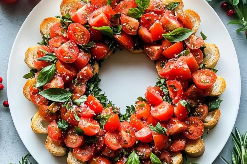 Christmas Bruschetta Wreath Recipe