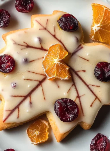 Cranberry Orange Shortbread Cookies Recipe