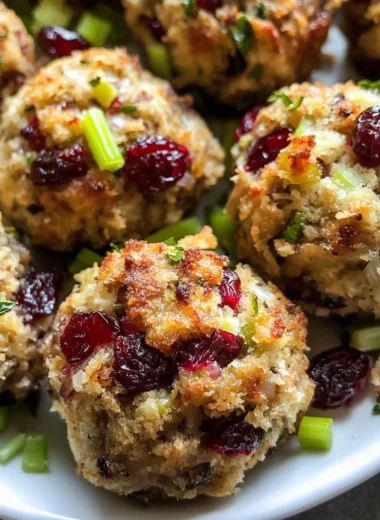 Cranberry & Turkey Stuffing Balls