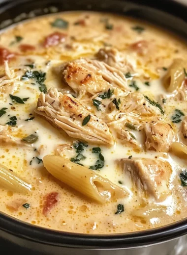 Crock Pot Creamy Chicken Parmesan Soup