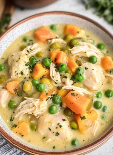 Crustless Chicken Pot Pie