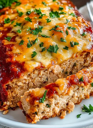 Juicy Garlic Parmesan Chicken Meatloaf: Comfort Food Delight