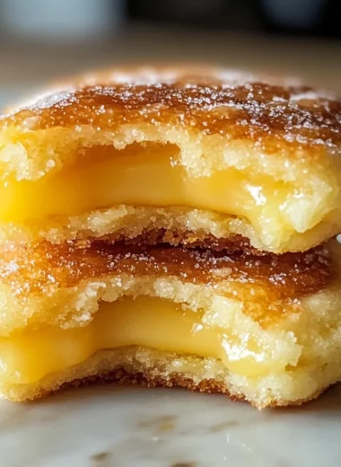 Luscious Lemon Curd Crème Brûlée Cookies
