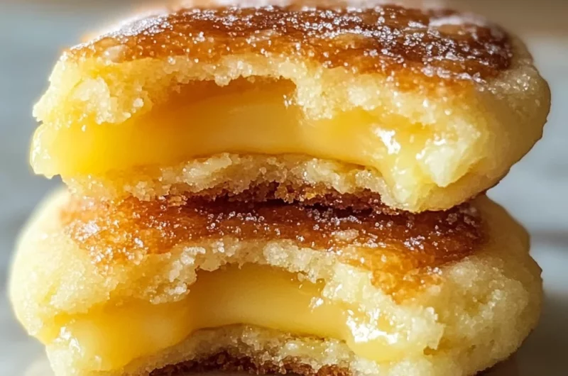 Luscious Lemon Curd Crème Brûlée Cookies
