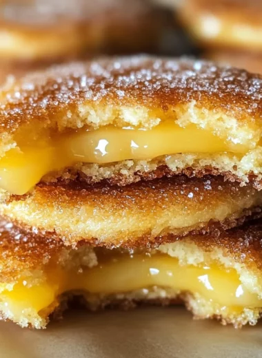 Luscious Lemon Curd Crème Brûlée Cookies