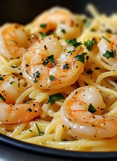 One-Pot Garlic Butter Shrimp Pasta