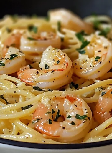 One-Pot Garlic Butter Shrimp Pasta