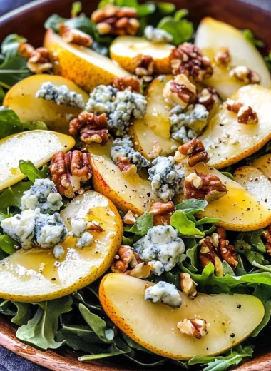 Pear and Blue Cheese Salad