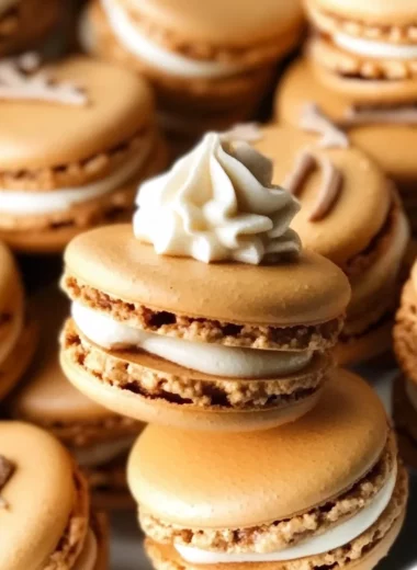 Pumpkin Pie Macarons