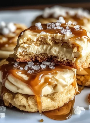 Salted Caramel Cheesecake Cookies