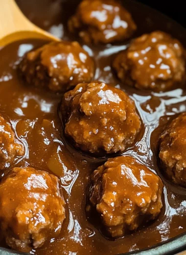 Slow Cooker Salisbury Steak Meatballs (Frozen Meatballs)