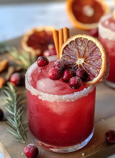 Spiced Cranberry Paloma Cocktail
