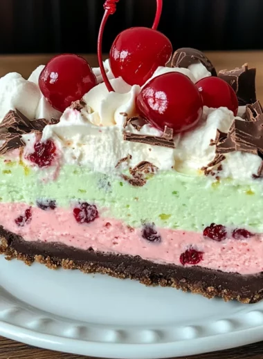 Spumoni Fluff Pie