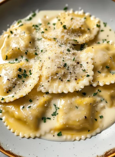 White Wine Cream Sauce for Ravioli