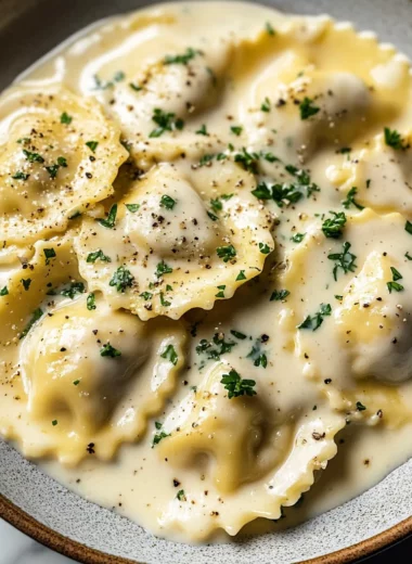 White Wine Cream Sauce for Ravioli