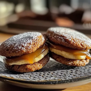 Apple Cider Whoopie Pie Cookies with Caramel