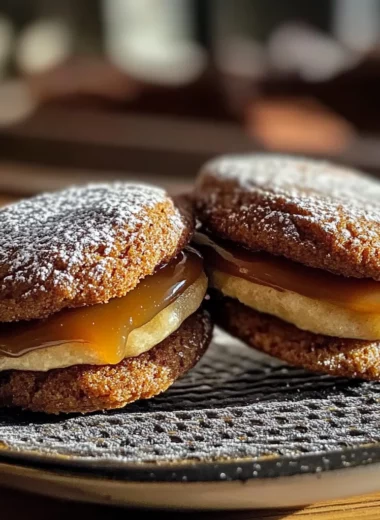 Apple Cider Whoopie Pie Cookies with Caramel