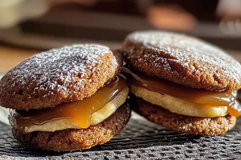 Apple Cider Whoopie Pie Cookies with Caramel